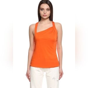 Versace Sleeveless Orange Top
